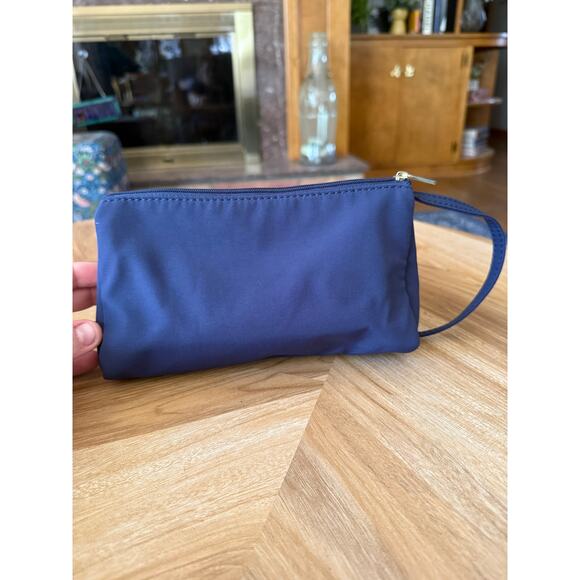 ISAAC MIZRAHI Blue Nylon Double Pocket Cosmetic Organizer - Picture 5 of 5